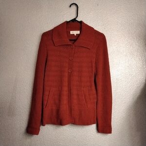 Jones New York Red Knit Sweater   Size M